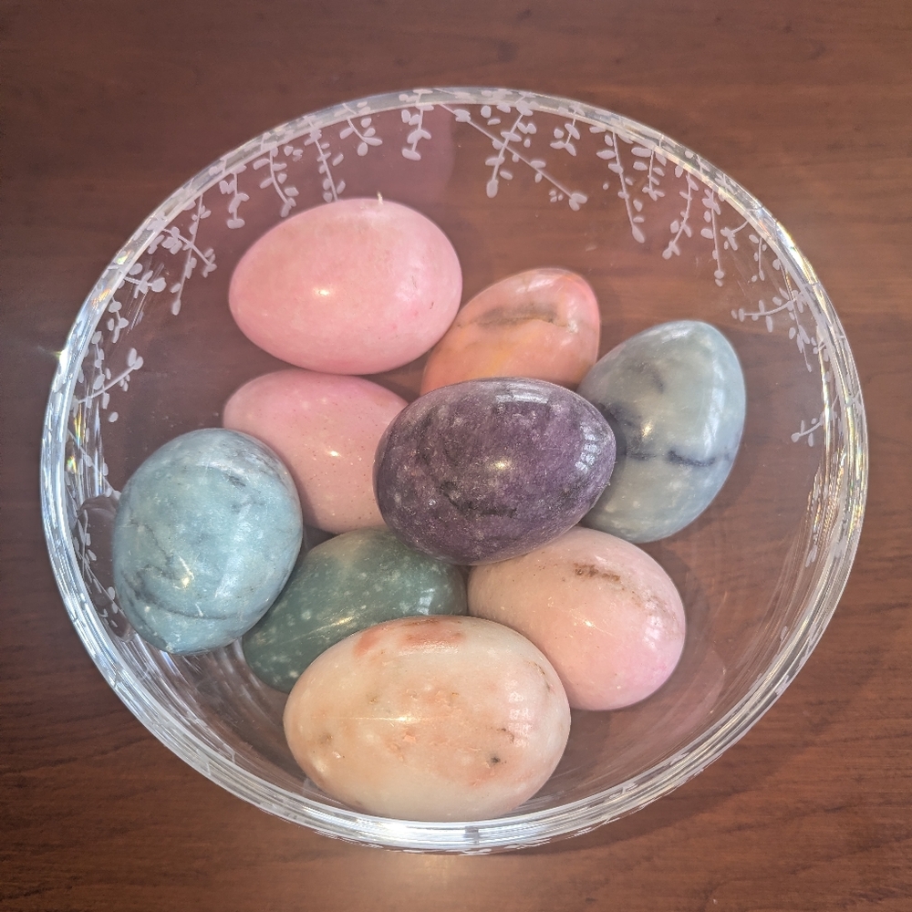 9 Marble Decorative Easter Eggs